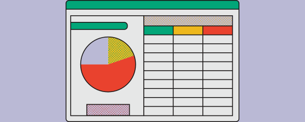cartoonish image of a spreadsheet