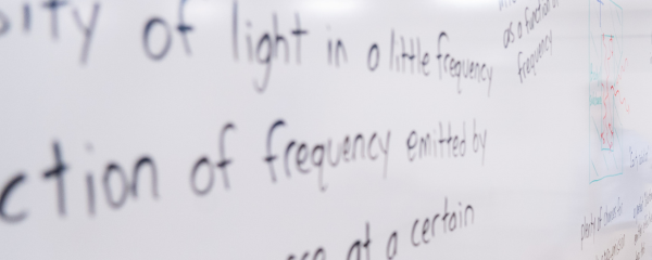 Close up of a whiteboard