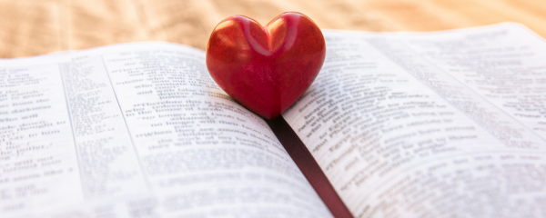 heart on a book