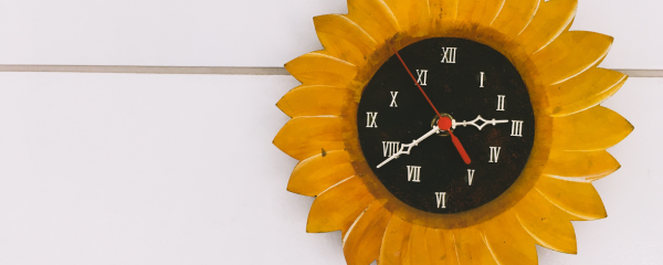 sunflower clock