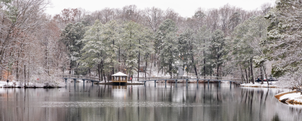 Gazebo in winter